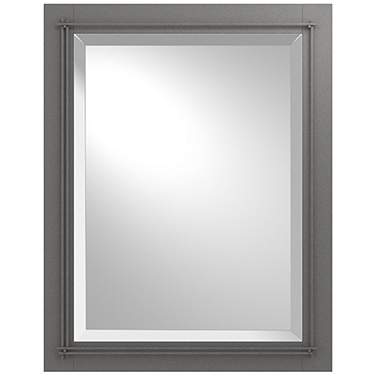 Metra 28" High Natural Iron Beveled Mirror