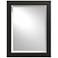 Metra 28" High Black Beveled Mirror