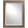 Metra 28" High Soft Gold Beveled Mirror
