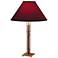 Metra Quad Hubbardton Forge Table Lamp With Red Shade