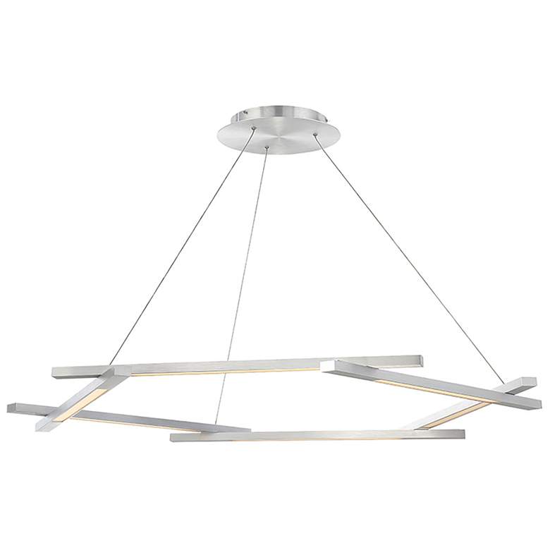 Image 1 Metric 48in LED Pendant 3000K in Brushed Aluminum