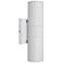 Metro 11 3/4" High Matte White Dual LED Outdoor Wall Light