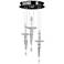 Metro 16" Wide Crystal Candelabra LED Multi Light Pendant