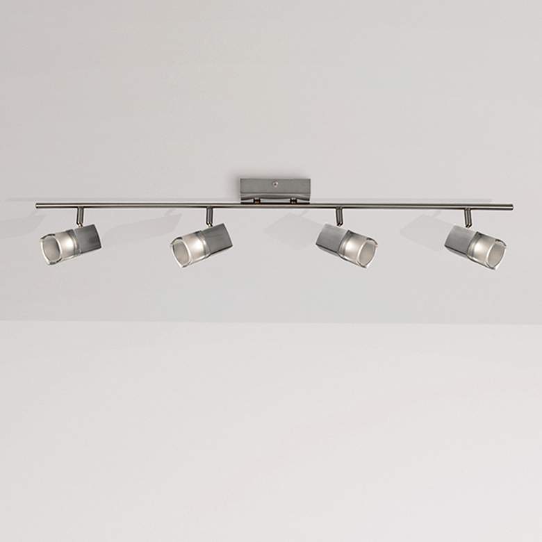 Image 1 Metro 36.63" Satin Nickel LED Fixed Rail