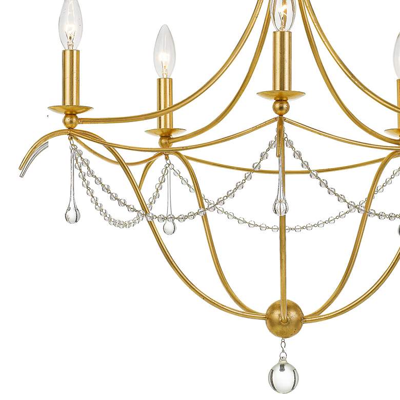 Image 3 Metro 5 Light Antique Gold Chandelier more views