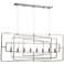 Metro 54" Wide Silver Leaf Kitchen Island Light Chandelier