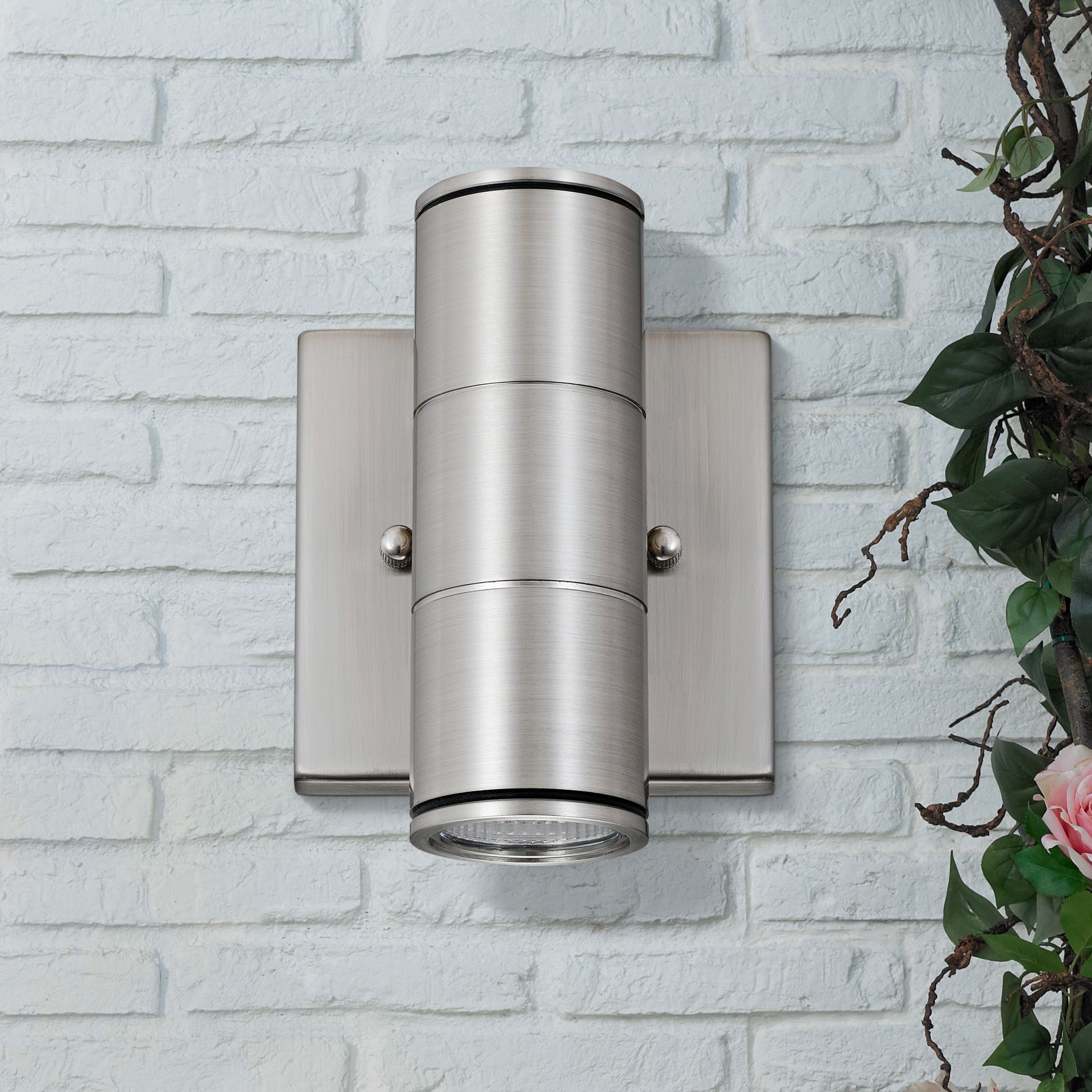 brushed nickel landscape lighting