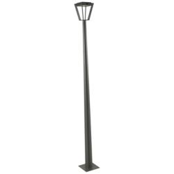 Metro 76&quot; High Space Gray LED Solar Outdoor Park Light