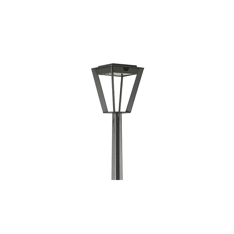 Image 2 Metro 76" High Space Gray LED Solar Outdoor Park Light more views