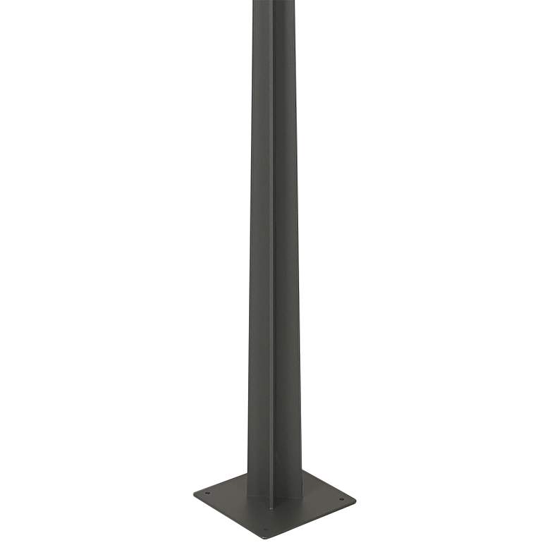 Image 4 Metro 86 inchH Space Gray LED Outdoor Post Light w/ Double Head more views