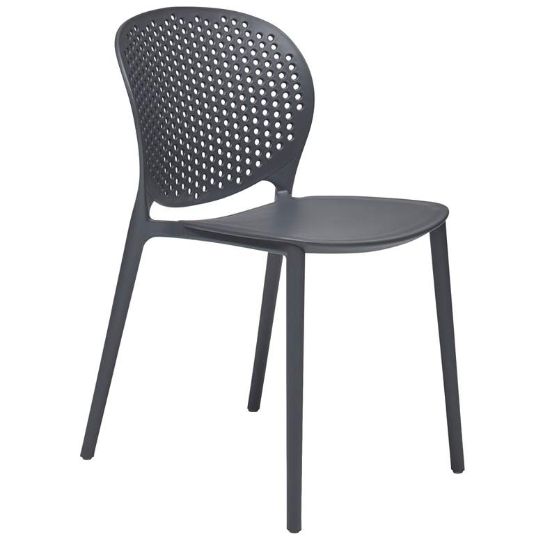 Image 1 Metro Bailey 19" Wide Black Grey Dining Side ChairSet of 4