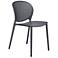 Metro Bailey 19" Wide Black Grey Dining Side ChairSet of 4