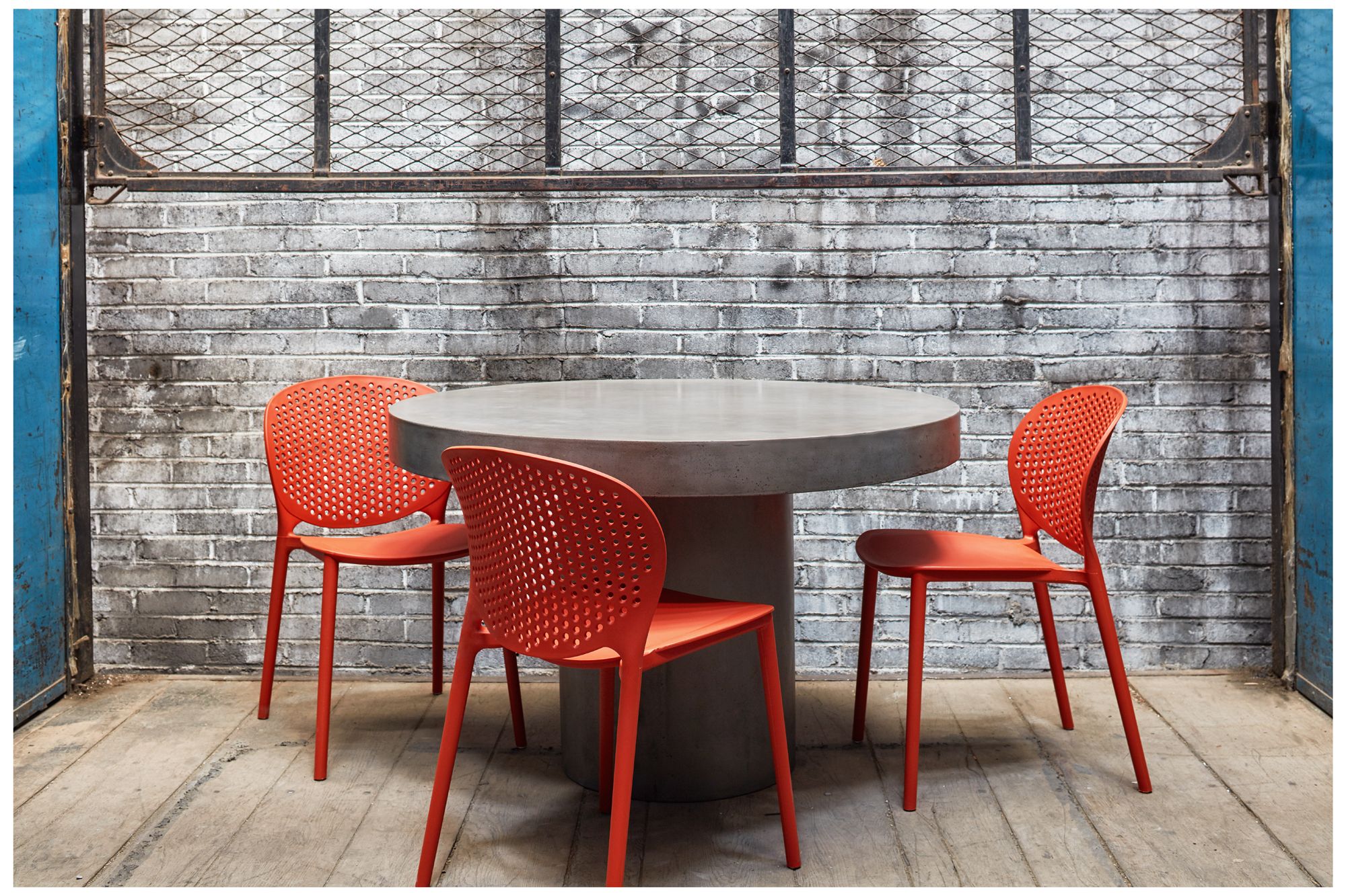 Metro Bailey 19" Wide Dark Orange Dining Side ChairSet of 4