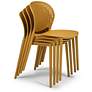 5_Metro Bailey 19" Wide Ginger Dining Side ChairSet of 4 more views