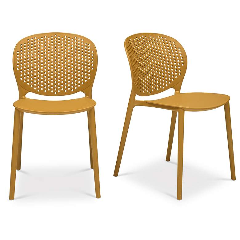 Image 7 Metro Bailey 19" Wide Ginger Dining Side ChairSet of 4 more views