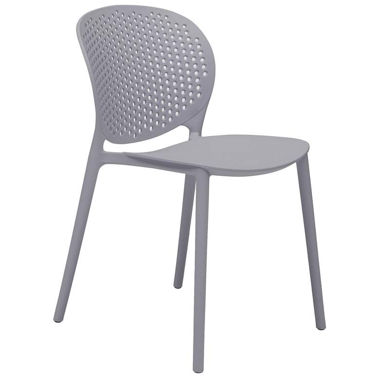 Image 1 Metro Bailey 19" Wide Light Grey Dining Side ChairSet of 4