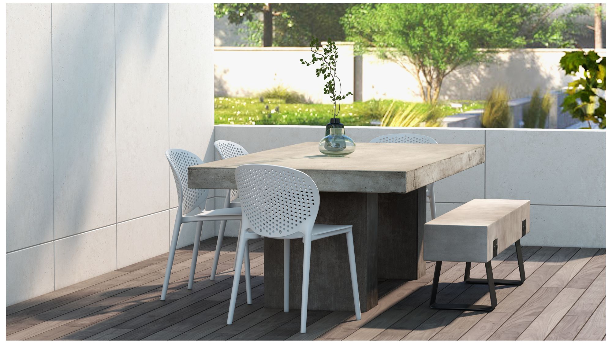 Metro Bailey 19" Wide White Dining Side ChairSet of 4