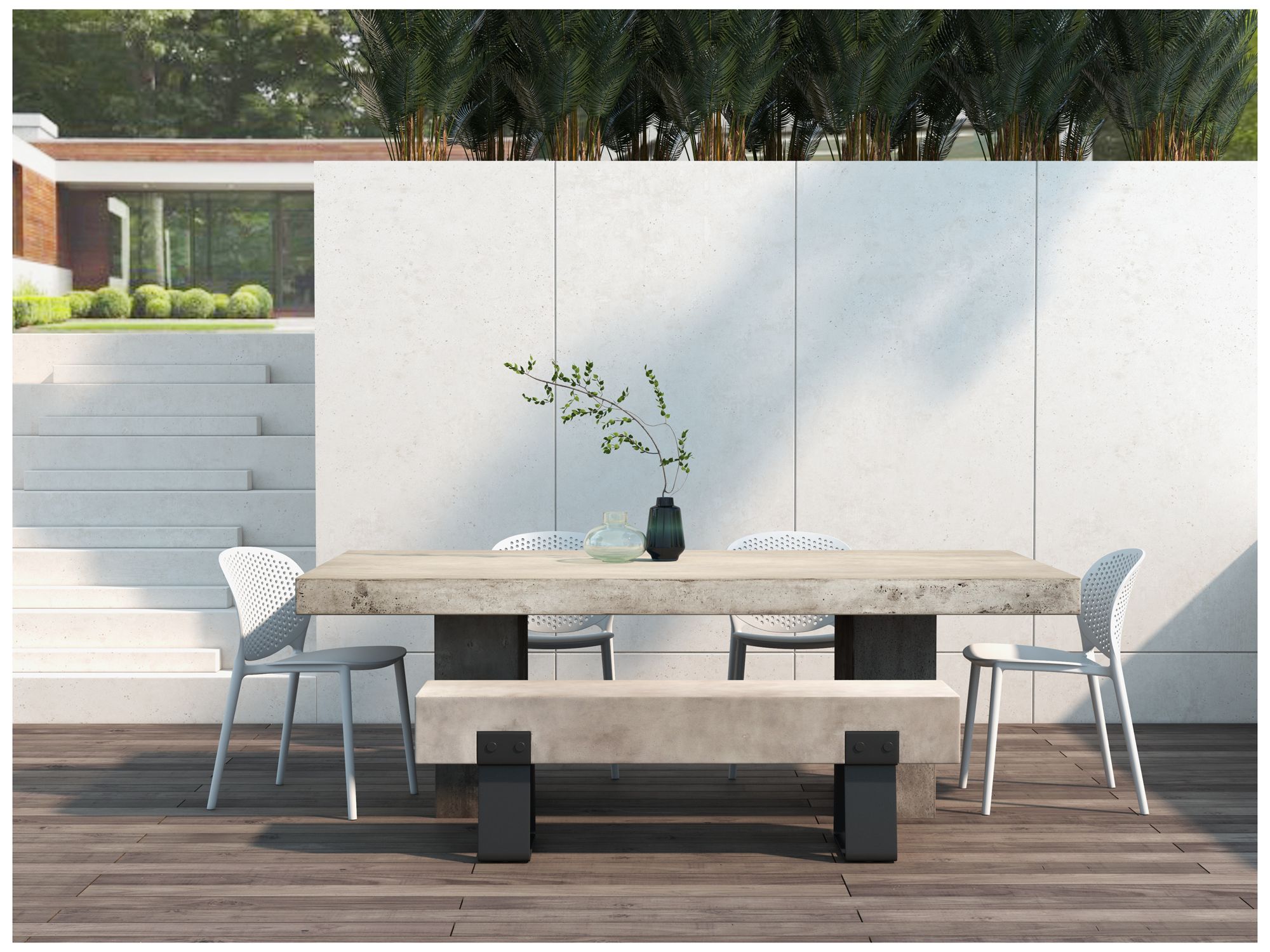 Metro Bailey 19" Wide White Dining Side ChairSet of 4