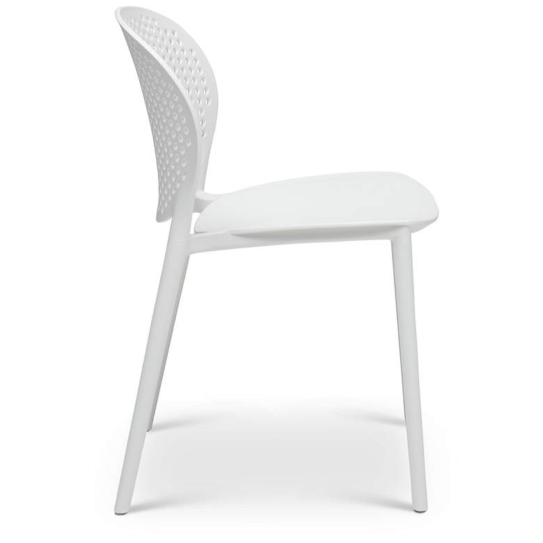 Image 3 Metro Bailey 19" Wide White Dining Side ChairSet of 4 more views