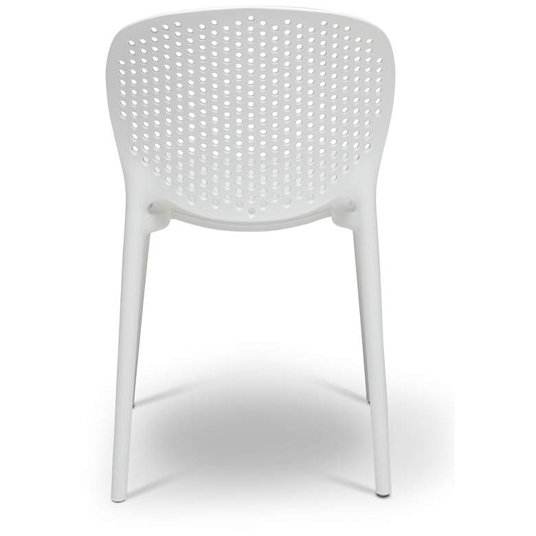 Image 4 Metro Bailey 19" Wide White Dining Side ChairSet of 4 more views