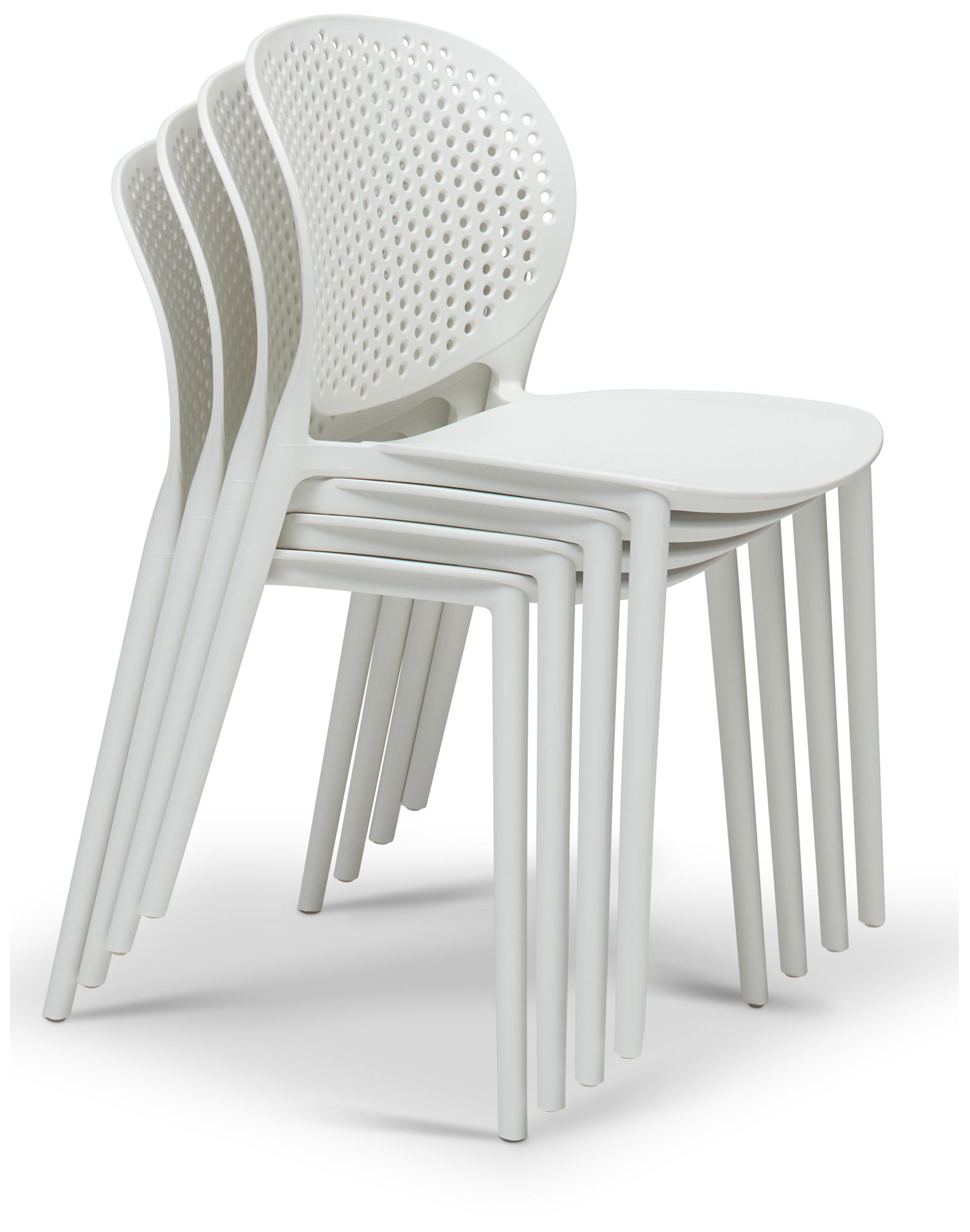 Image 5 Metro Bailey 19" Wide White Dining Side ChairSet of 4 more views