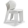 5_Metro Bailey 19" Wide White Dining Side ChairSet of 4 more views