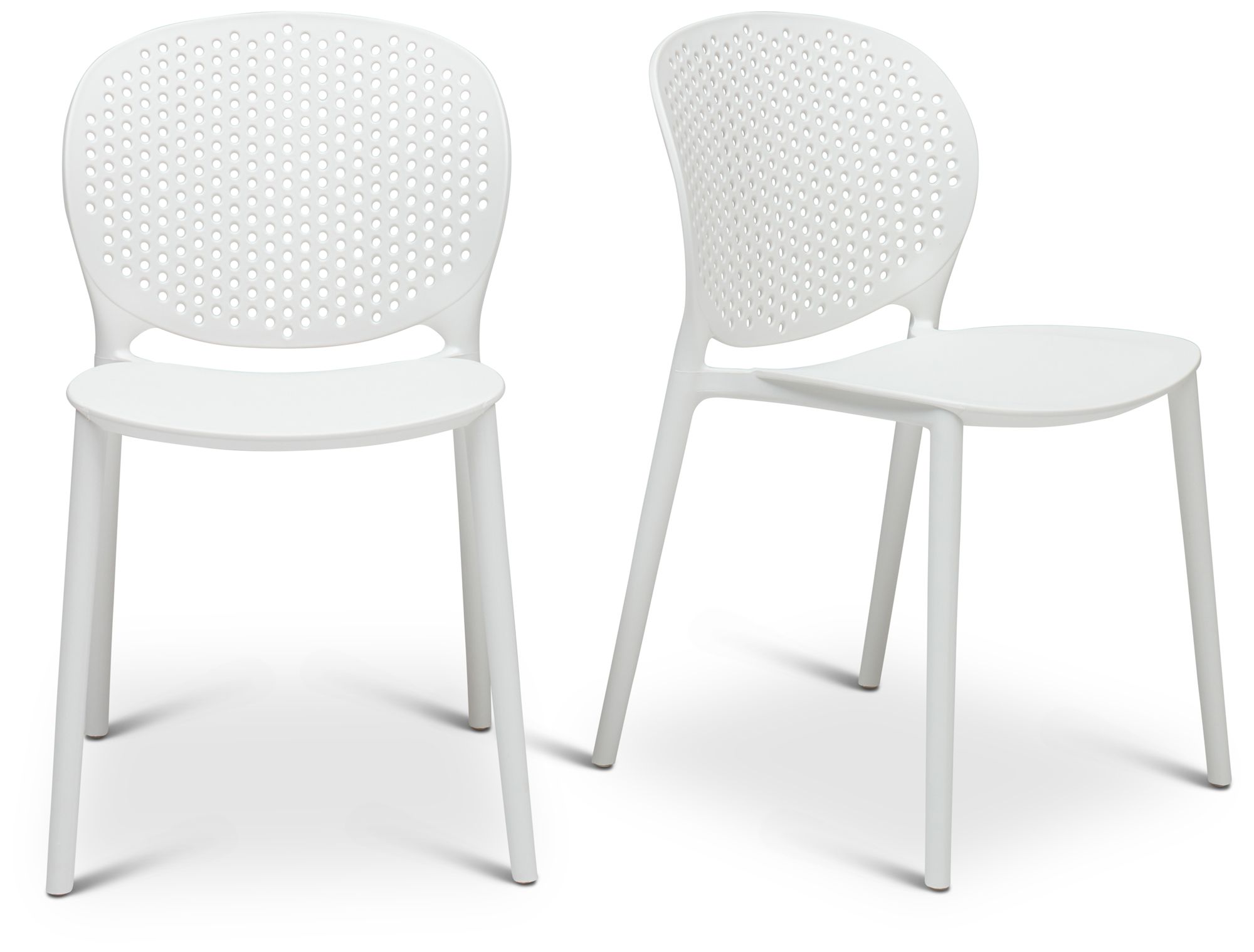 Image 7 Metro Bailey 19" Wide White Dining Side ChairSet of 4 more views