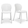 7_Metro Bailey 19" Wide White Dining Side ChairSet of 4 more views