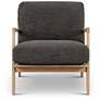 2_Metro Carmelo 26" Wide Oak/Black Accent Chair more views