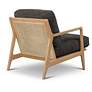 4_Metro Carmelo 26" Wide Oak/Black Accent Chair more views