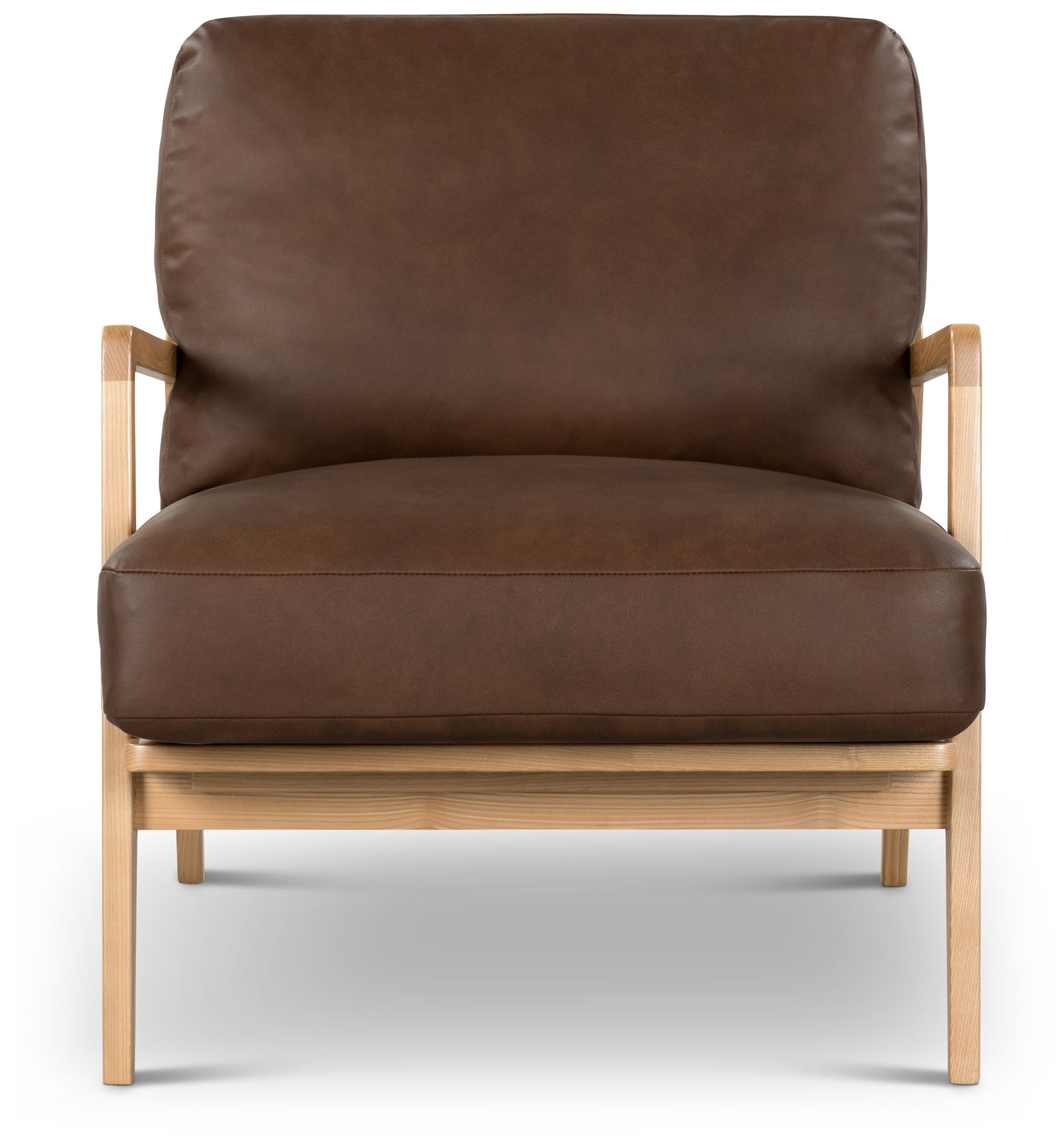 Image 2 Metro Carmelo 26" Wide Oak/Brown Accent Chair more views