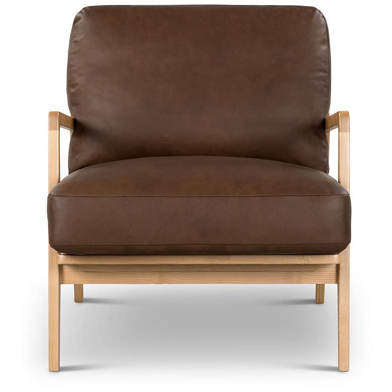 Image 2 Metro Carmelo 26" Wide Oak/Brown Accent Chair more views