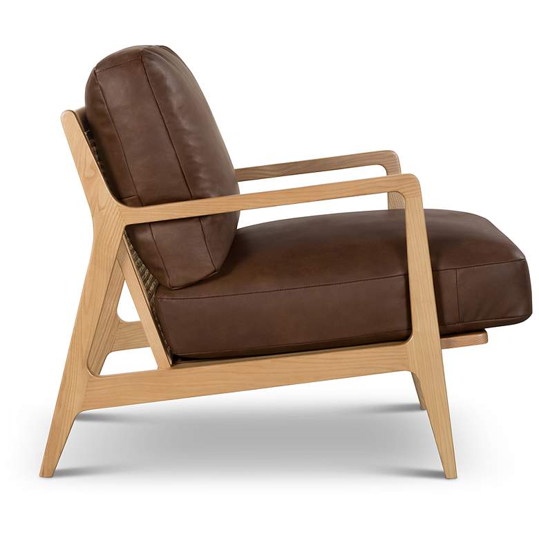 Image 3 Metro Carmelo 26" Wide Oak/Brown Accent Chair more views