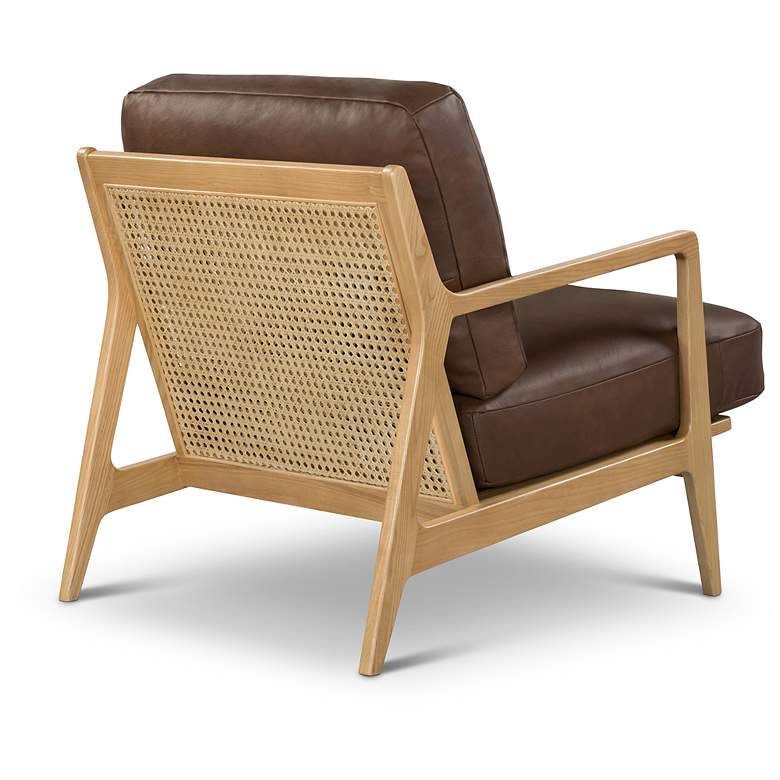 Image 4 Metro Carmelo 26" Wide Oak/Brown Accent Chair more views