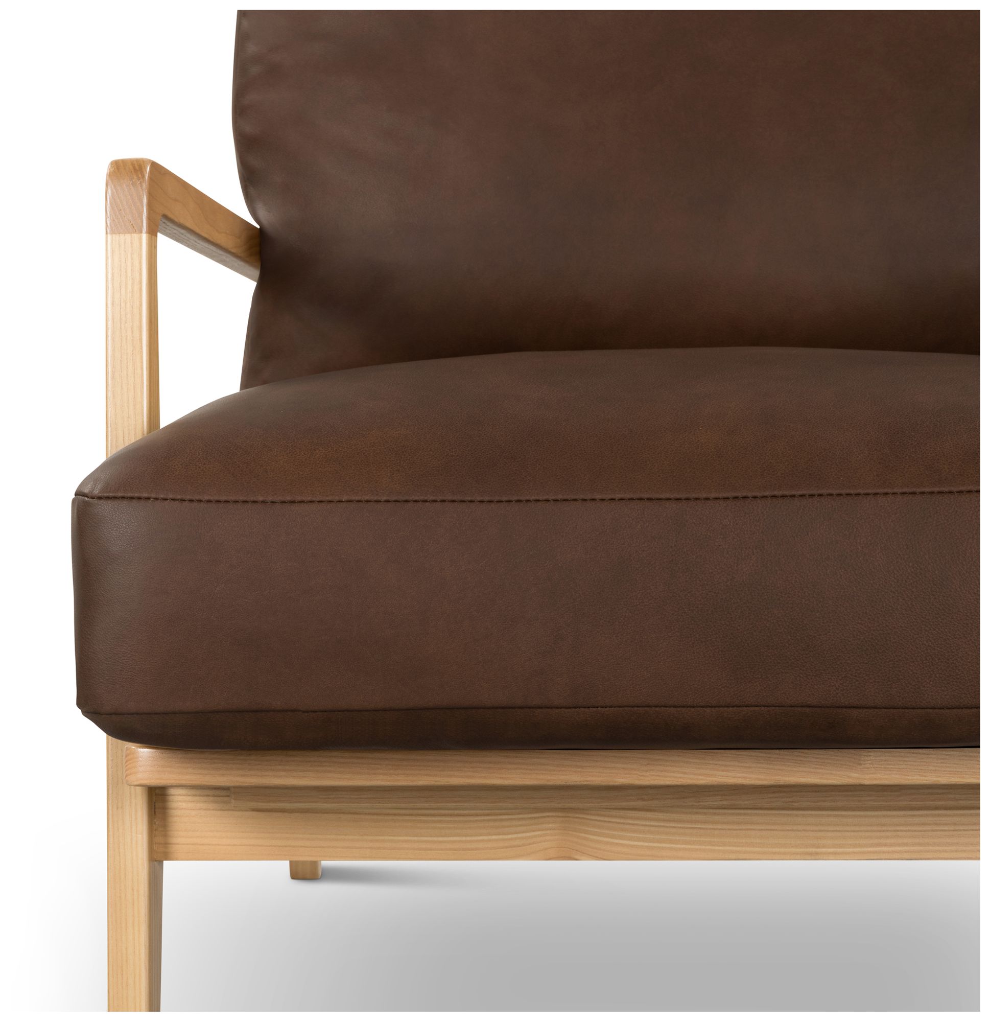 Image 6 Metro Carmelo 26" Wide Oak/Brown Accent Chair more views