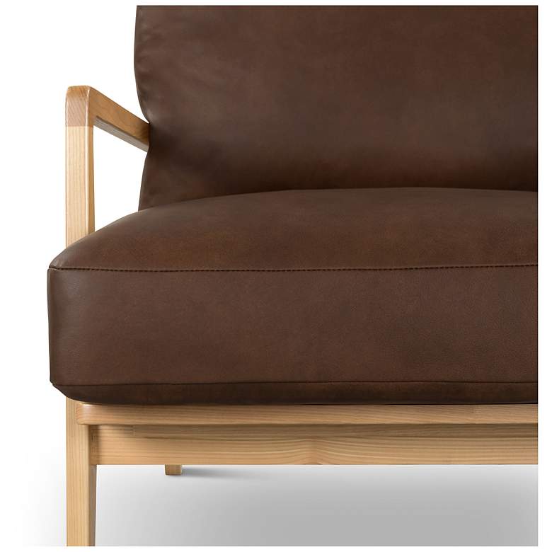Image 6 Metro Carmelo 26" Wide Oak/Brown Accent Chair more views