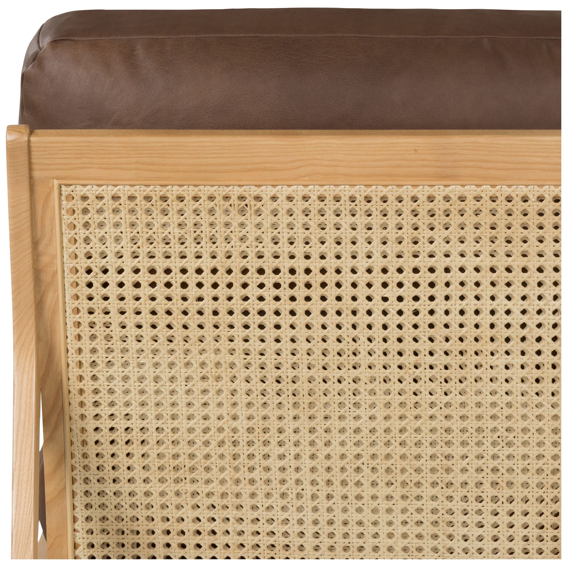 Metro Carmelo 26" Wide Oak/Brown Accent Chair