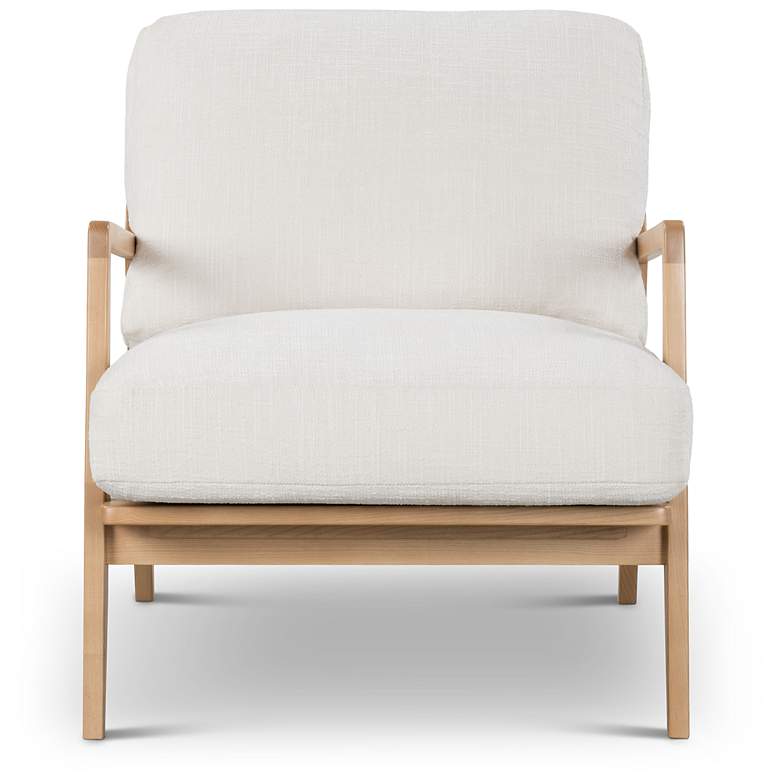 Image 3 Metro Carmelo 26" Wide Oak/Cream Accent Chair more views
