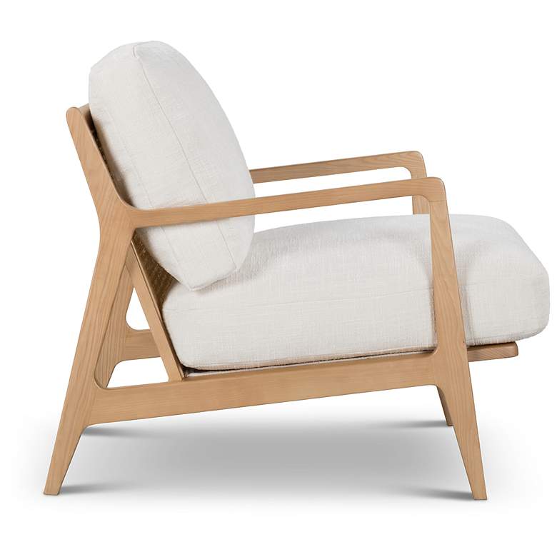 Image 4 Metro Carmelo 26" Wide Oak/Cream Accent Chair more views