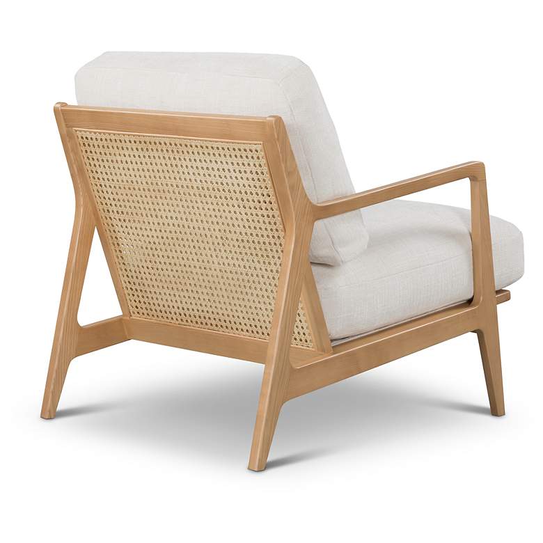 Image 5 Metro Carmelo 26" Wide Oak/Cream Accent Chair more views