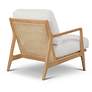 5_Metro Carmelo 26" Wide Oak/Cream Accent Chair more views