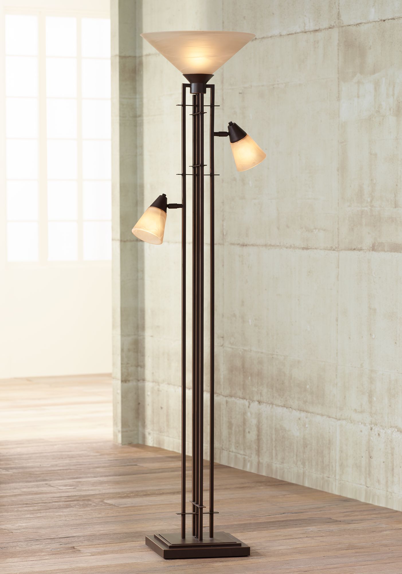 short torchiere floor lamp