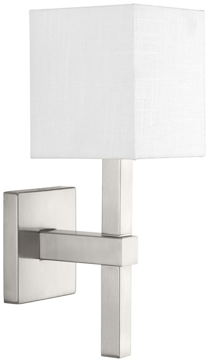Image 2 Metro Collection One-Light New Traditional Summer Linen Wall Light