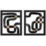 3_Metro Path I 24" High 2-Piece Framed Wall Art Set