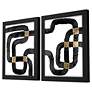5_Metro Path I 24" High 2-Piece Framed Wall Art Set more views