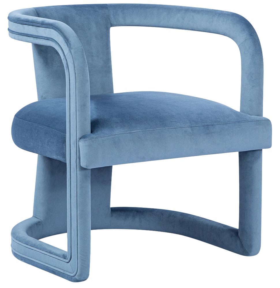 Image 2 Metro Rory 24.75" Wide Dust Blue Accent Chair