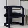 1_Metro Rory 24.75" Wide New Black Accent Chair