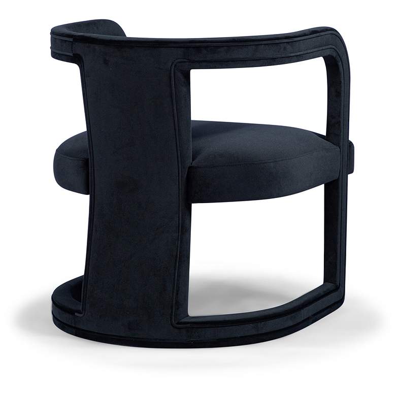 Image 5 Metro Rory 24.75" Wide New Black Accent Chair more views