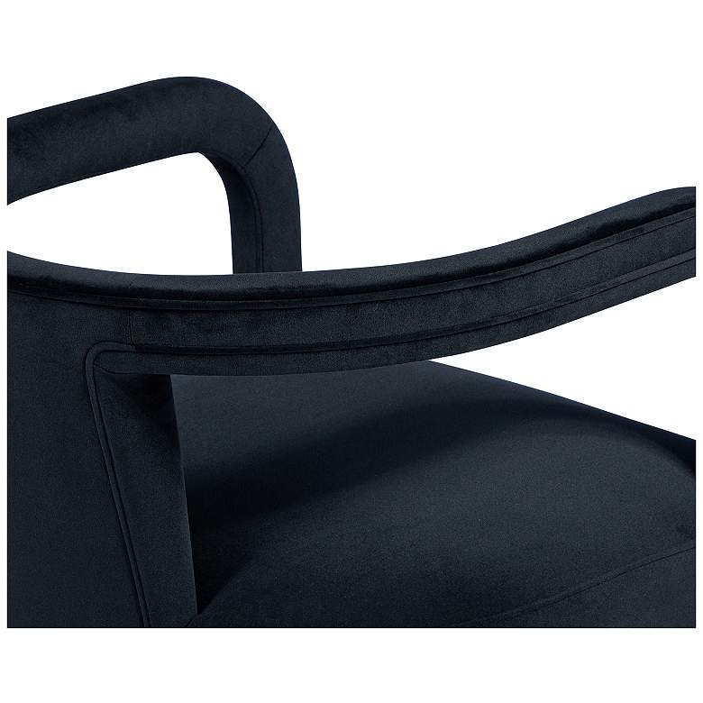 Image 7 Metro Rory 24.75" Wide New Black Accent Chair more views