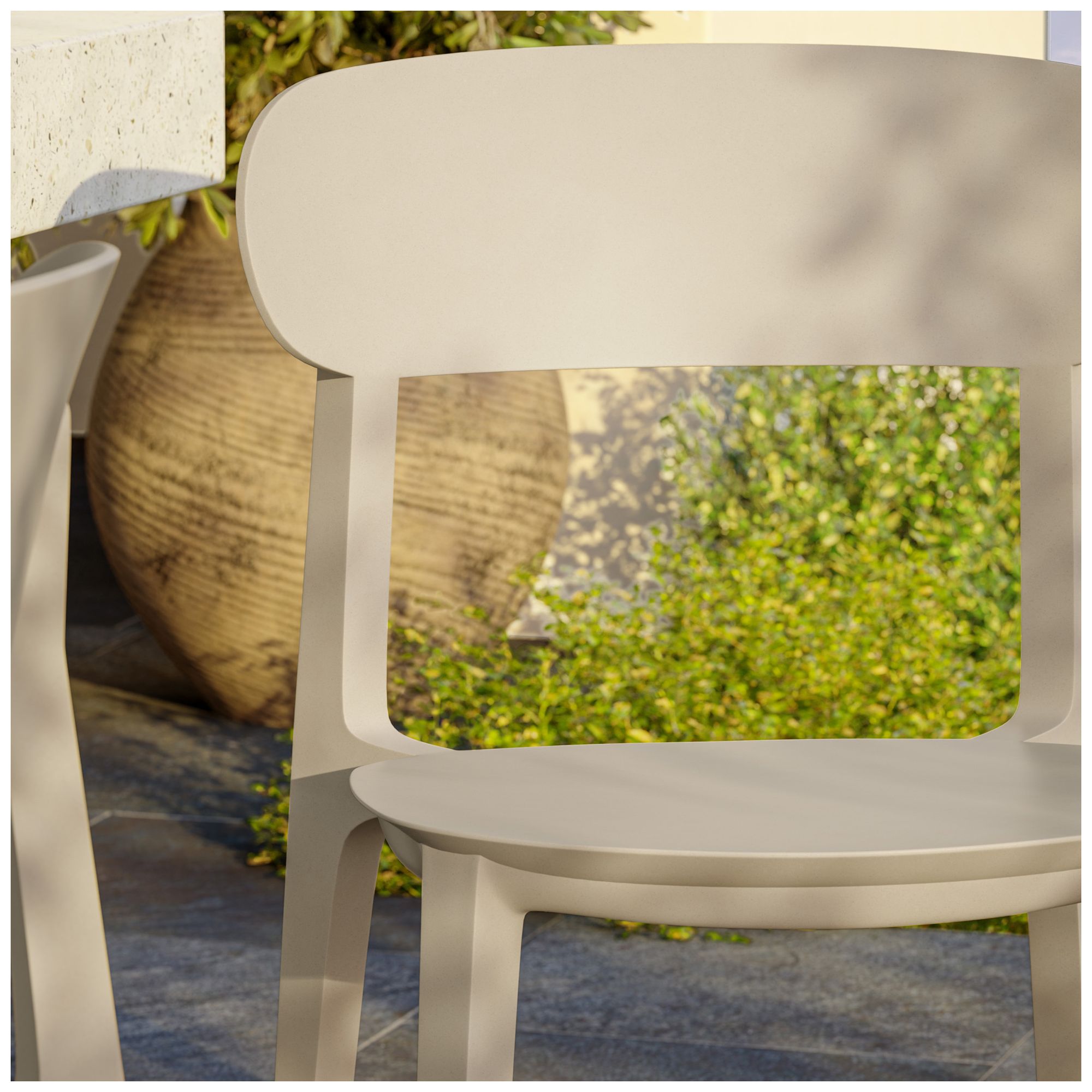 Metro Spencer 19" Wide Beige Dining ChairSet of 4